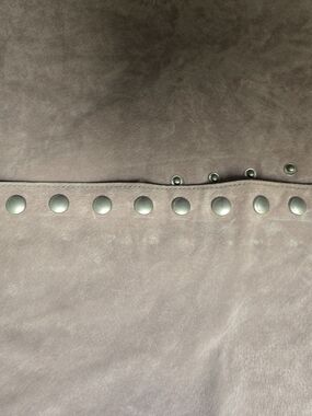 Blank NYC Mauve Suede Mini Skirt with Silver Studs